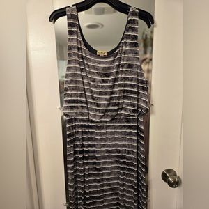 One world striped maxi dress. Size XL